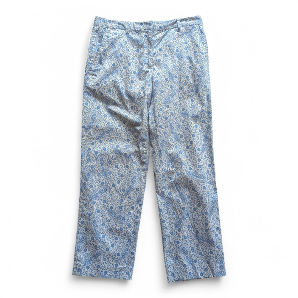 Brooks Brothers Pants Sz 4 | Coastal Hamptons Weekend Floral Crop Cotton - Picture 4 of 9